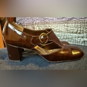 1960’s chocolate brown mod heels